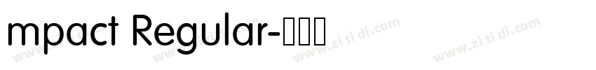 mpact Regular字体转换